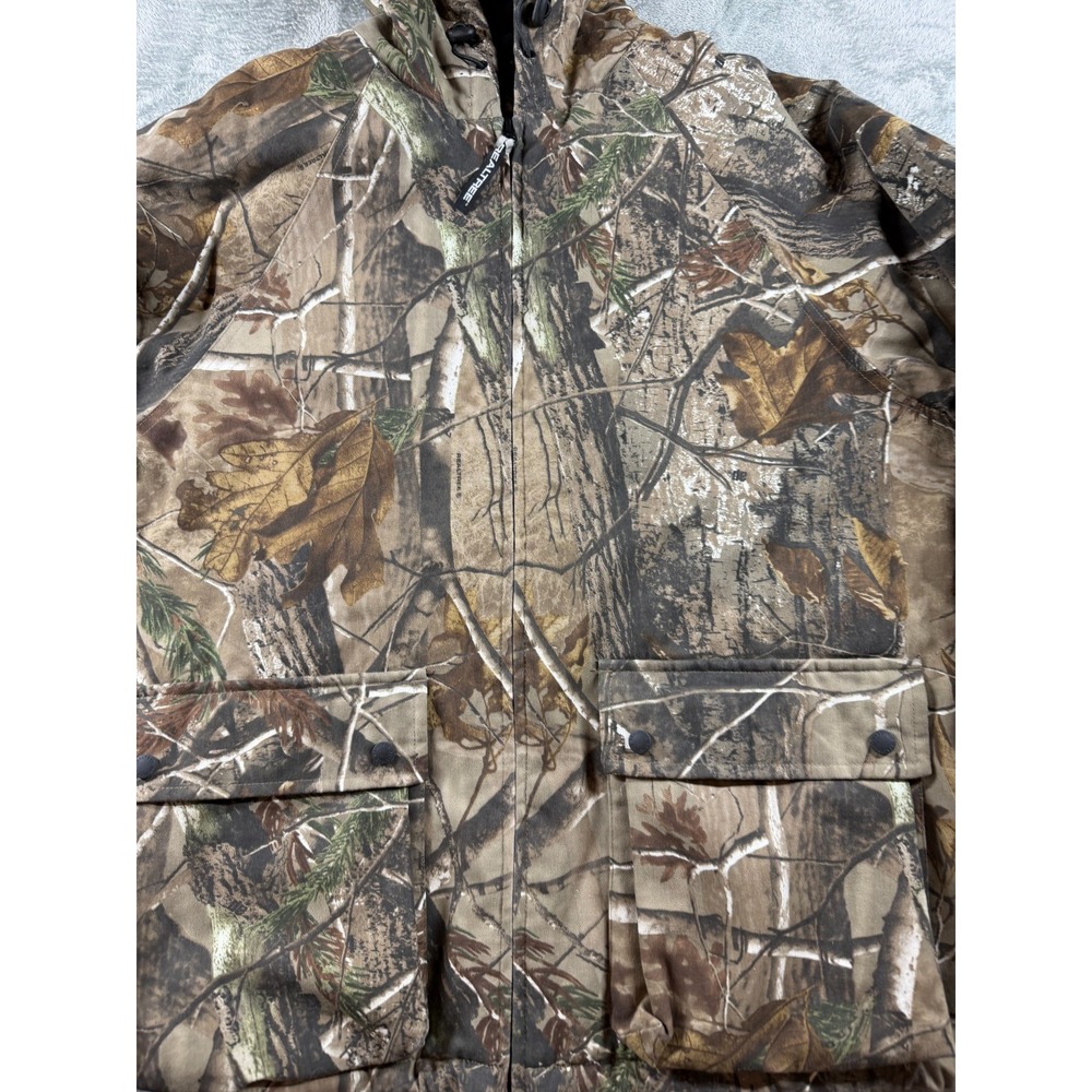 Realtree Camo Insulated Hunting Jacket Parka Mens L 42-44 Hooded Winter Coat - Picture 2 of 8